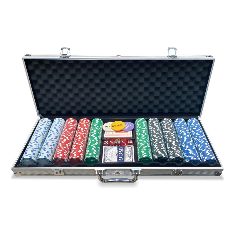 Maletin de 500 Fichas de Poker Diversiones Bago