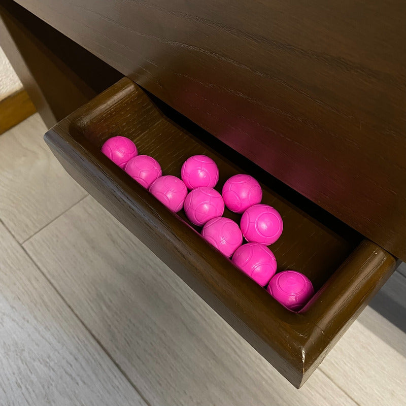 10 Pelotas de Futbolito Balón Rosa Diversiones Bago
