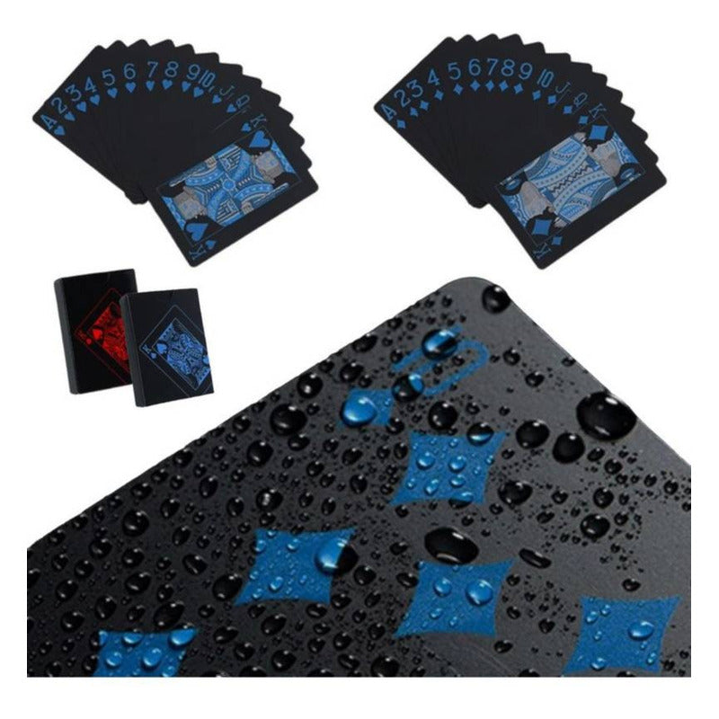 Set 2 Barajas Poker Negras Diversiones Bago