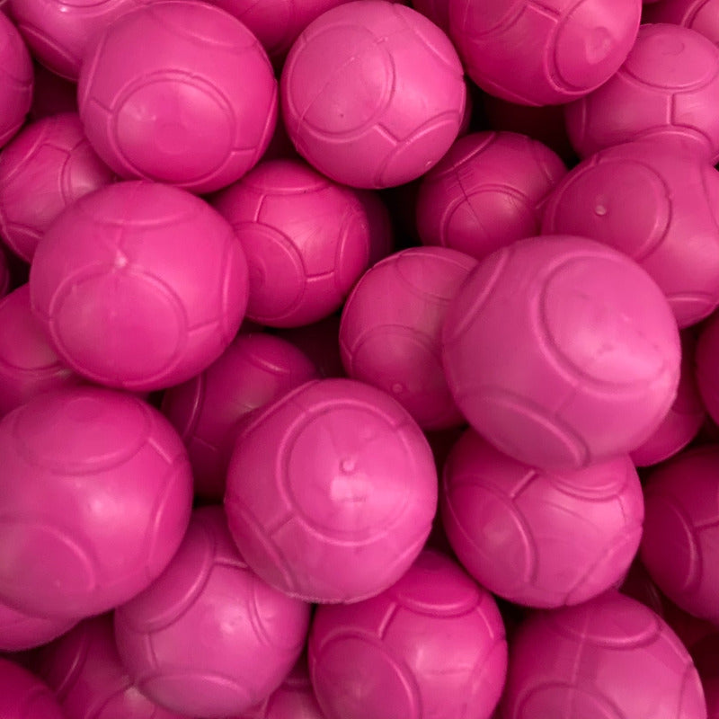10 Pelotas de Futbolito Balón Rosa Diversiones Bago