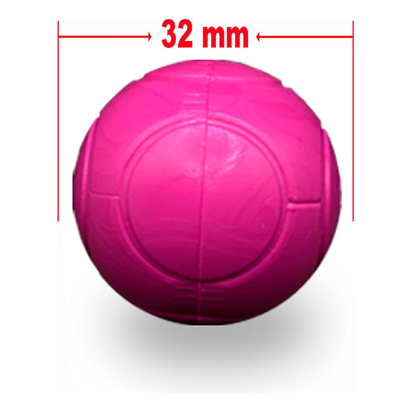 10 Pelotas de Futbolito Balón Rosa Diversiones Bago