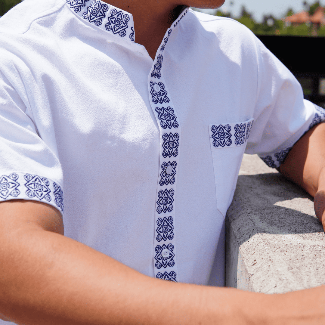 Camisa Guayabera Talavera Rustica LeMaan Tienda de Moda Artesanal
