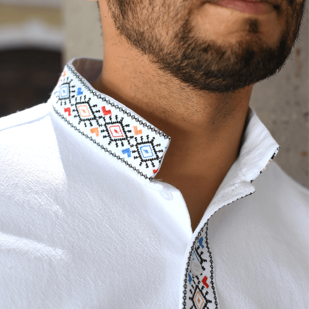 Camisa Guayabera Bordada  CL LeMaan Tienda de Moda Artesanal