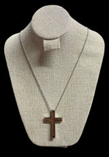 Cadena Cruz Plata Letras All In Men Joyeria