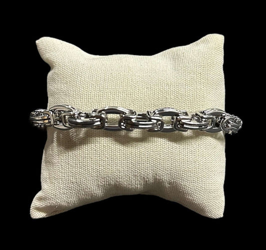 Pulsera Plata Figuras Círculos 9 mm All In Men Joyeria