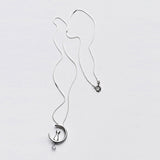 Sterling Silver Cat Charm Pendant Necklaces for Women New Fashion Jewely Small Chokers Necklaces Fine Jewelry