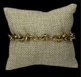 Pulsera Picos Acero Dorada All In Men Joyeria