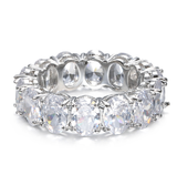 luxury 925 sterling silver wedding band eternity ring for women big gift for ladies love wholesale lots bulk jewelry R4577