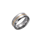Men's domineering ring, concave and messy personality, blue student tail ring