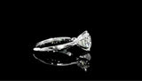 Eight Heart Eight Arrow Zircon Imitation Moissanite Ring for Women and Men's Six Claw Wedding Ring