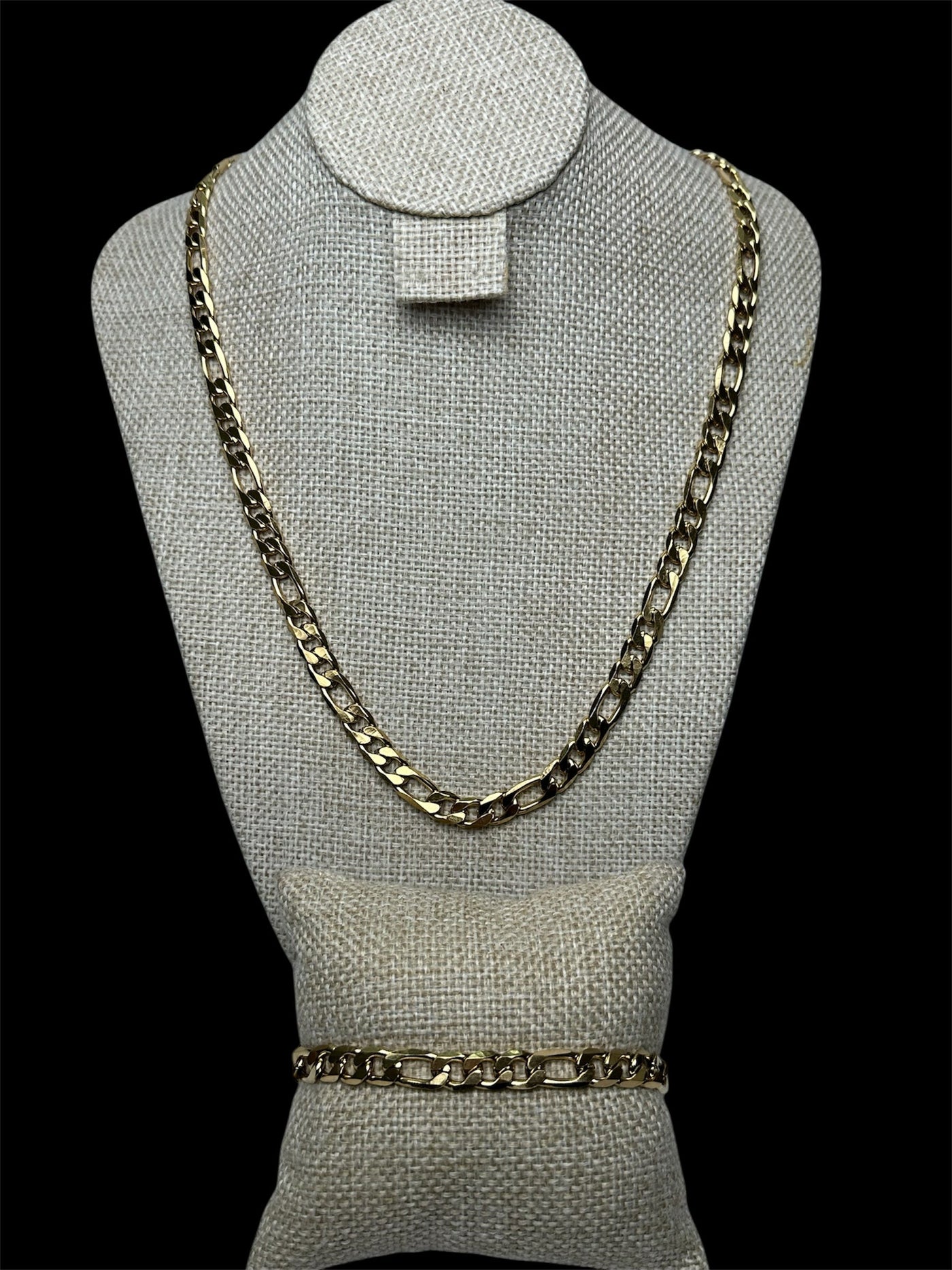 Set Dorado Tipo Crtr Plano 6 mm All In Men Joyeria