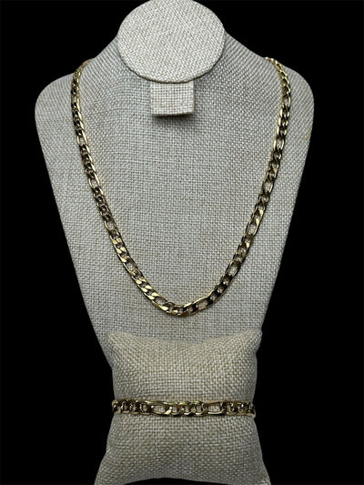 Set Dorado Tipo Crtr Plano 6 mm All In Men Joyeria