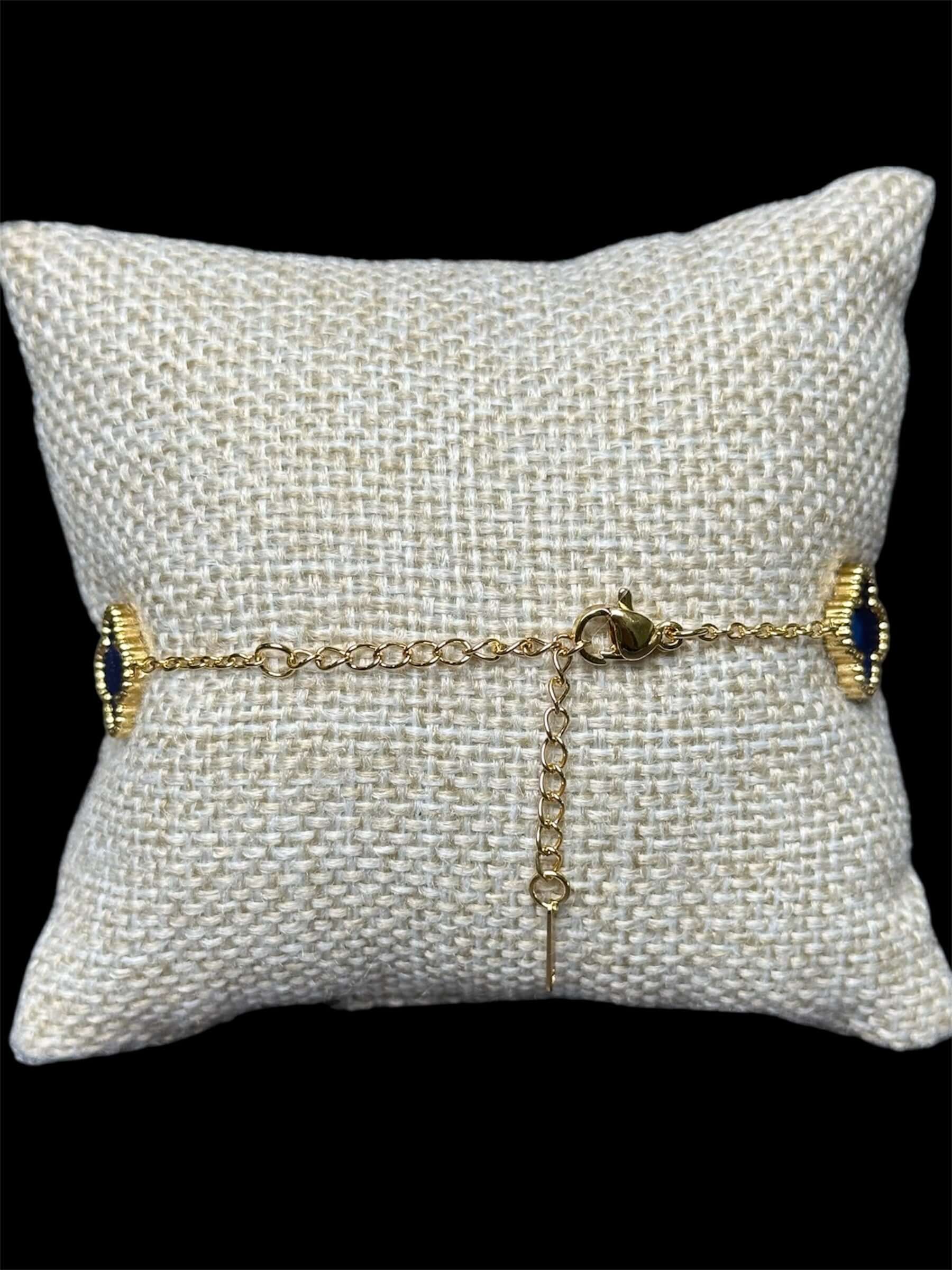 Pulsera VC Azul Dorada Acero Inoxidable All In Men Joyeria