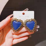 Love earrings, niche personality and temperament earrings