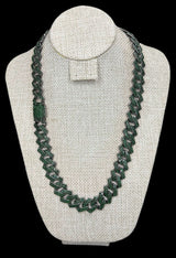 Cadena Cubana Zirconias Broche de Caja