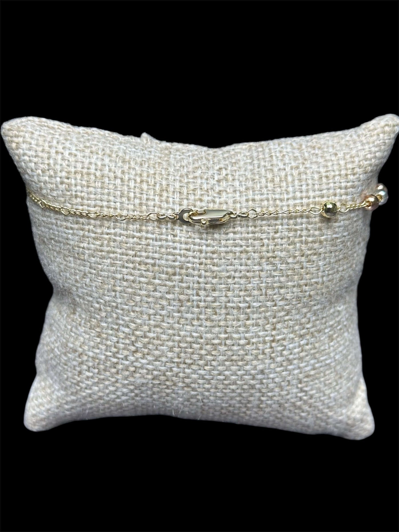 Pulsera Rosario Cruz 4 mm Oro Laminado 18 K All In Men Joyeria