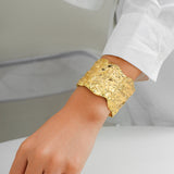 Punk metal hemp face bracelet, hip-hop personality, irregular opening bracele
