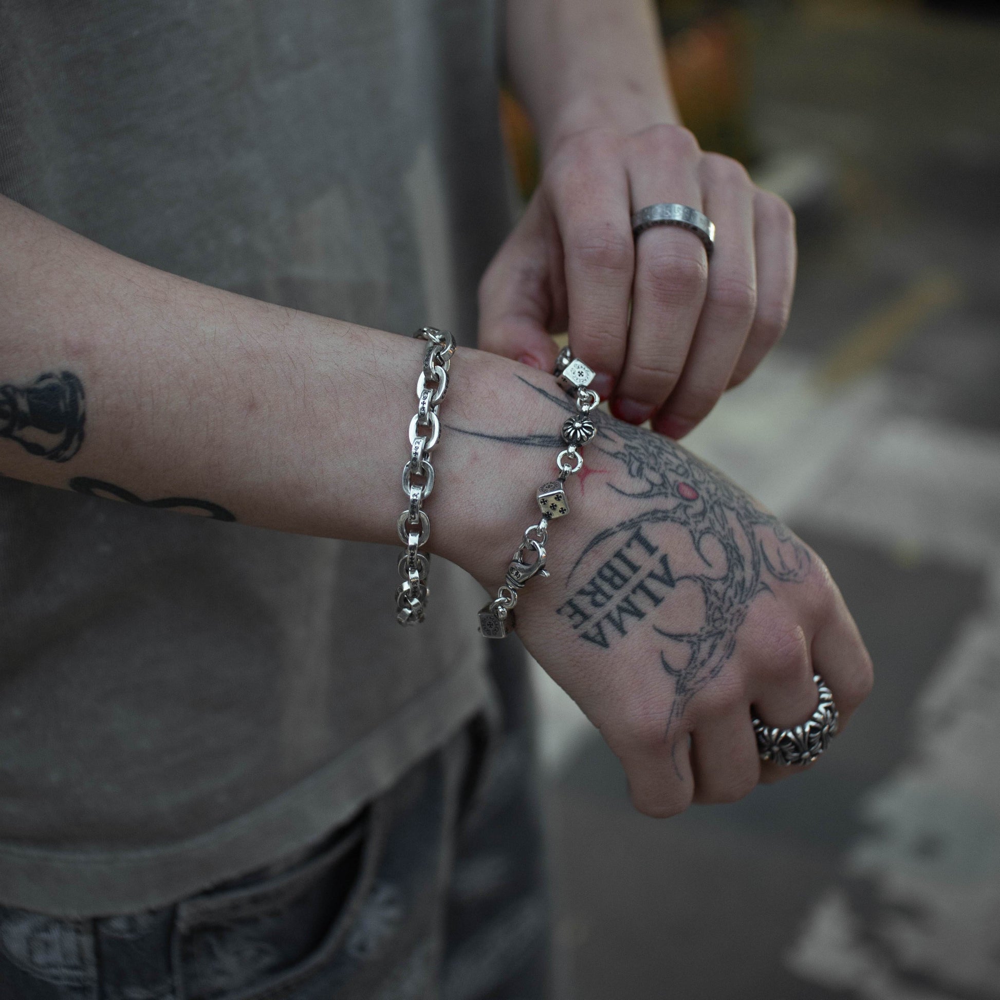 Brazalete Chrome Hearts Charms PALESSI