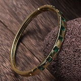 Geometric shaped zircon bracelet