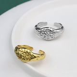 Foxanry Ins Fashion 925 Stamp Finger Rings for Women Couples France Gold Plated Elegant Wedding Bride Jewelry Gifts