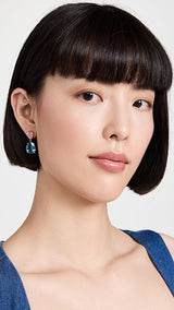 Fashionable earrings with retro and minimalist diamond inlay earrings