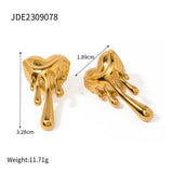18k Gold Love Melting Earrings Jewelry Earrings Earrings Earpins