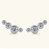 Moissanite 925 Sterling Silver Stud Earrings