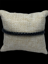 Pulsera Negra Cuero All In Men Joyeria