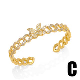 Full Of Diamonds Zirconia Butterfly Bracelet Female Ins Niche Design Senior Sense Of Bracelet Jewelry