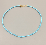 Simple Seed Beads Strand Necklace Women String Beaded Short women Necklace Jewelry 16 inches Chokers Necklace Gift