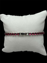 Pulsera Tenis 3 mm Plata Morada All In Men Joyeria