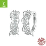 Silver Charm Original Romantic Lace Lace Ear Buckle Earrings Gentle Girl Heart s925 Pure Silver Earrings Earrings Earrings