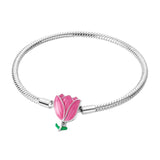 Starry Unicorn Sunflower Ladybug and Snake Bone Chain Made of 925 Silver Pan Family DIY Pendant Beads with White Copper Plating