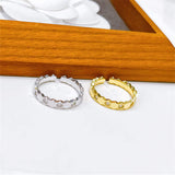 Korean Jewelry Honeycomb Ring Female Niche High-End Simple Light Luxury Ring Korean Version Of The Jewelry