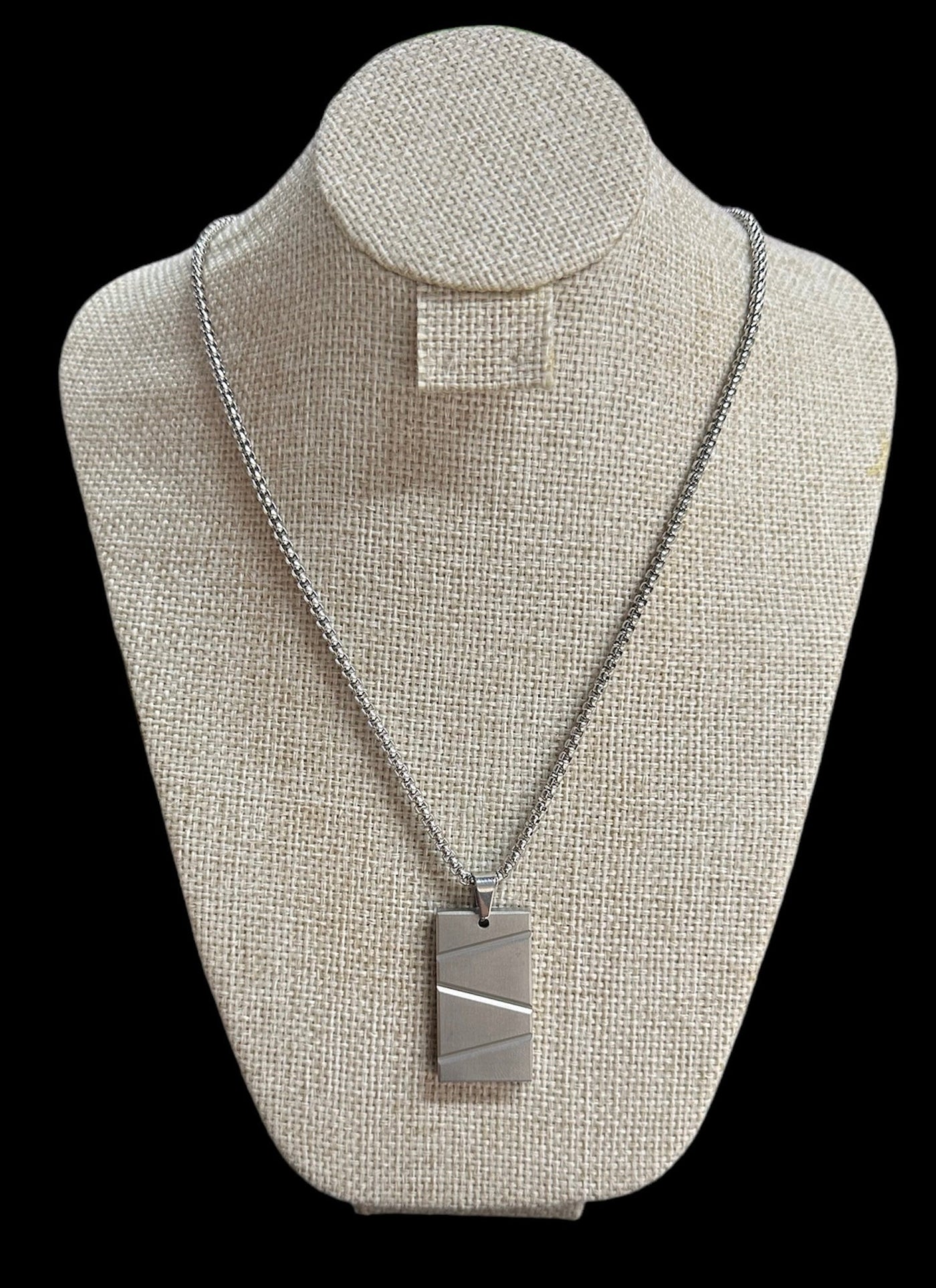 Cadena Plata Placa All In Men Joyeria