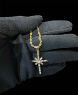 Cadena Dije Cruz Chica Picos All In Men Joyeria