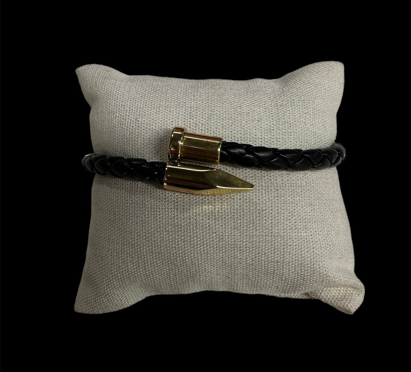 Pulsera Clavo Dorada Acero Inoxidable All In Men Joyeria