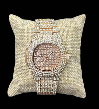 Reloj Clasico Zirconias Rosa All In Men Joyeria