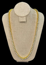Cadena Tenis 5 mm Dorada All In Men Joyeria