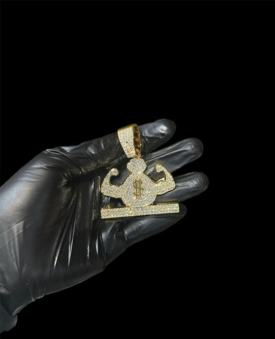 Dije Brazos Money Zirconias All In Men Joyeria