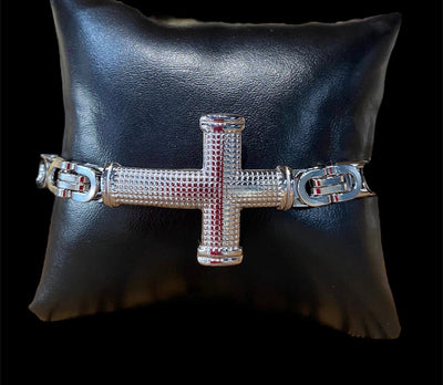 Pulsera Cruz Acero Inoxidable All In Men Joyeria