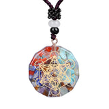 Pendant  Symbol Necklace Chakra Healing Energy Necklace Meditation Jewelry
