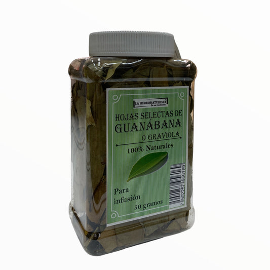 HOJAS SELECTAS DE GUANABANA O GRAVIOLA C/ 50 G LA HERBONATURISTA NatuZem