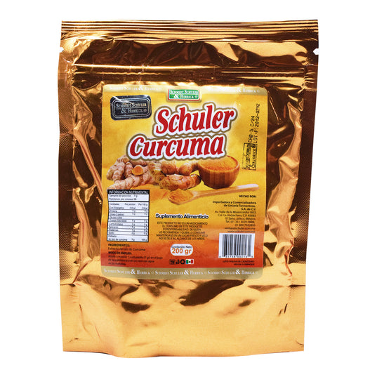 POLVO CURCUMA BOLSA DORADA C/200 GRS SCHULER NatuZem