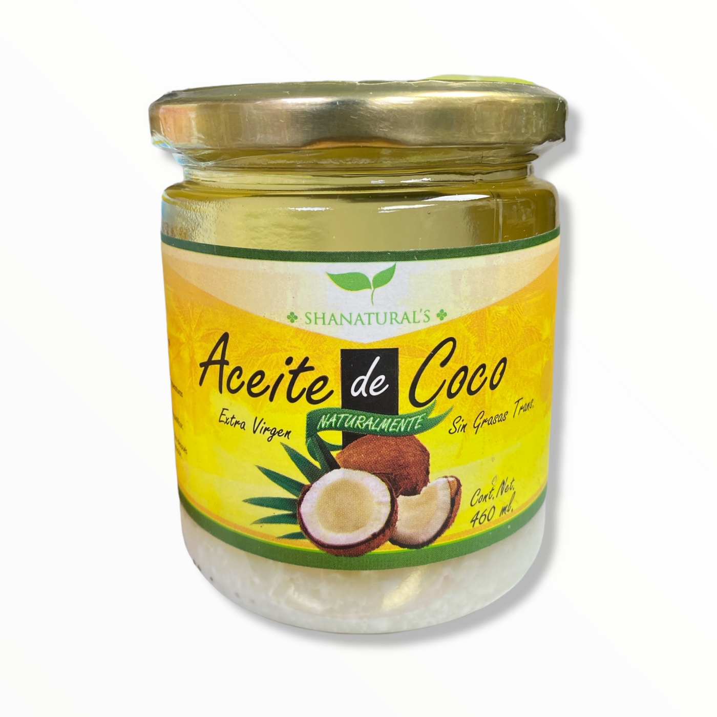 ACEITE DE COCO EXTRAVIRGEN C/460 ML SHANATURAL'S NatuZem
