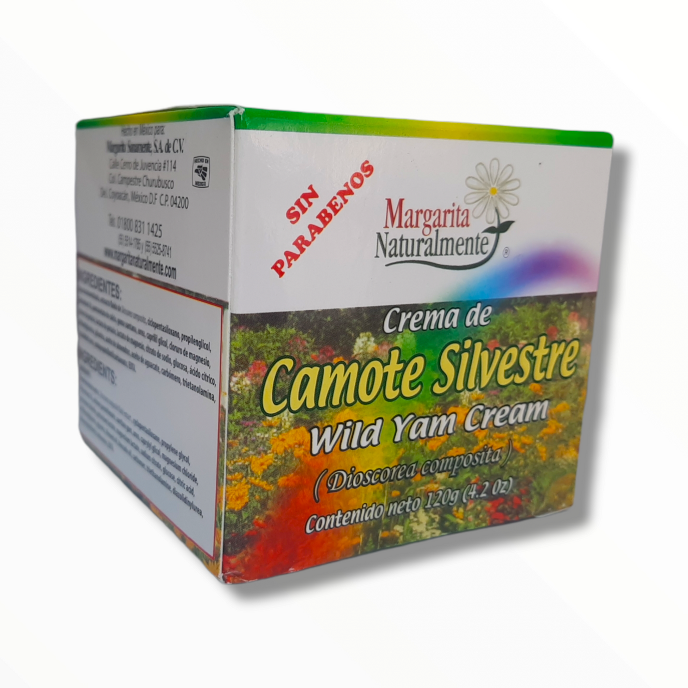 CREMA DE CAMOTE SILVESTRE C/120G MARGARITA NATURALMENTE NatuZem