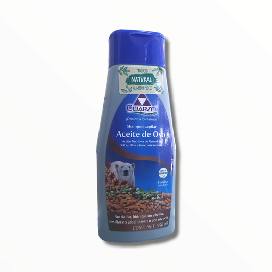 SHAMPOO ACEITE DE OSO 550 ML CUARZO NatuZem