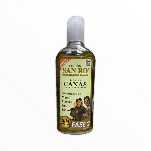 LOCION PARA LAS CANAS (SIN RAICES BLANCAS) C/240 ML SAN RO NatuZem