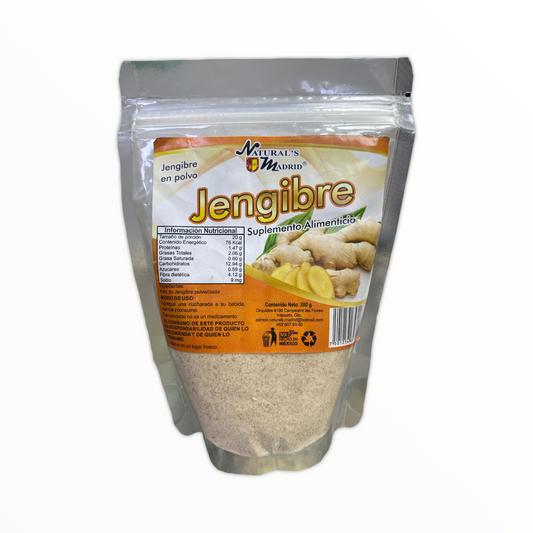 JENGIBRE EN POLVO C/200 G NATURALS MADRID NatuZem