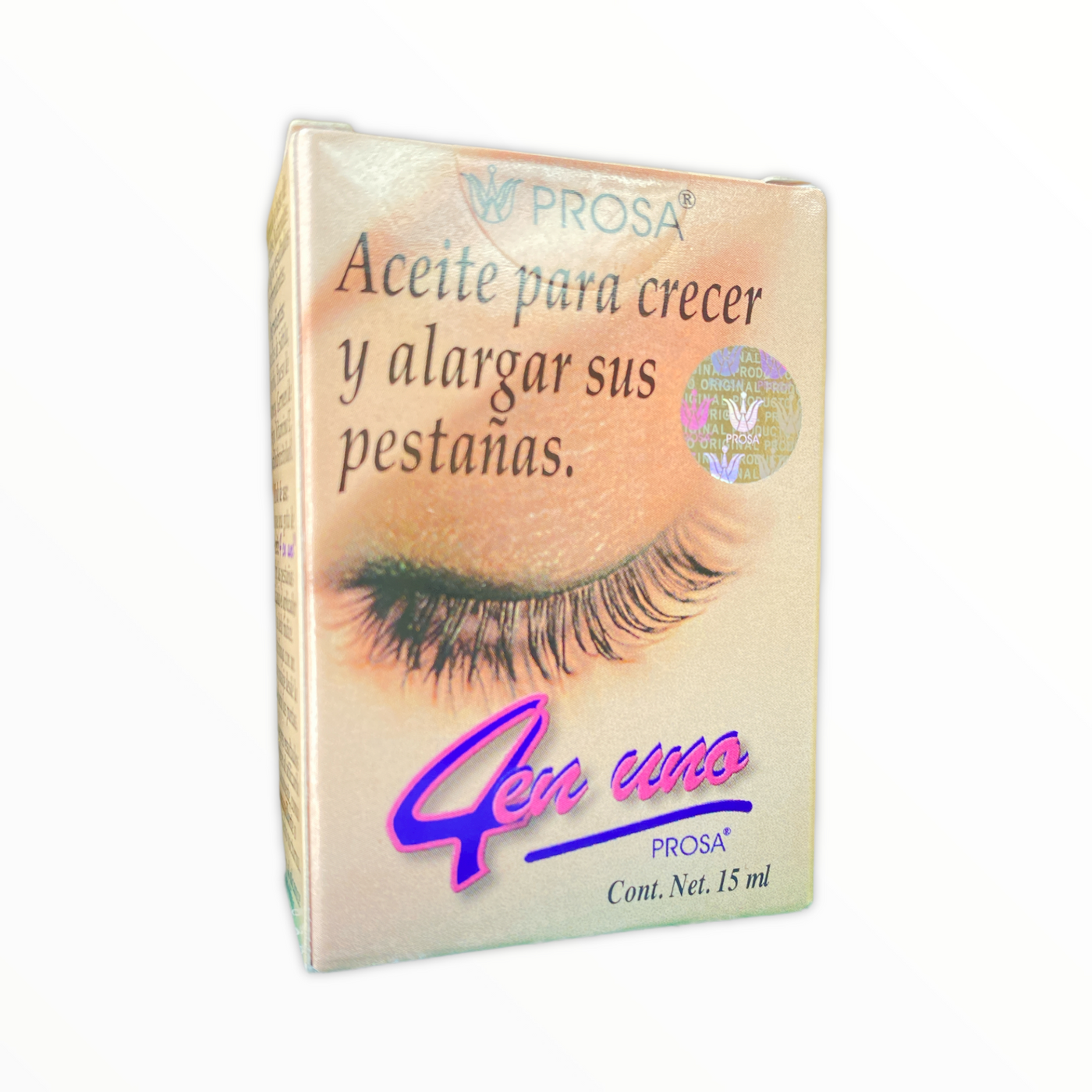 ACEITE PARA CRECER PESTAÑAS 4 EN 1 C/15 ML PROSA NatuZem